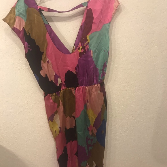 COREY LYNN CALTER silk multi color print shift XS - Picture 5 of 6